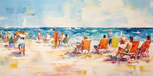 Mensen op het strand