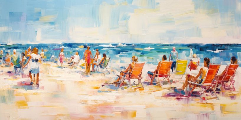 Menschen am Strand von ARTemberaubend