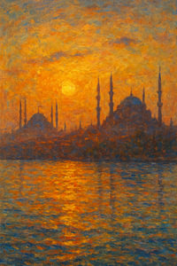 Istanbul - Moscheen bei Sonnenuntergang