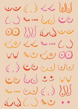 70s tieten illustratie van Steven Kingsbury
