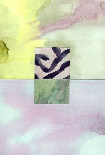 Watercolor abstract composition 8