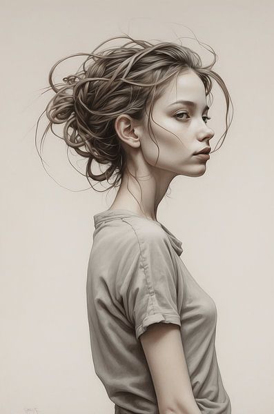 jeune fille sauvage par Matthias Beckmann