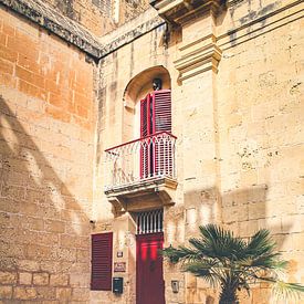 Mediterranes Haus mit roter Eingangstür | Reisefotografie von Daan Duvillier | Dsquared Photography