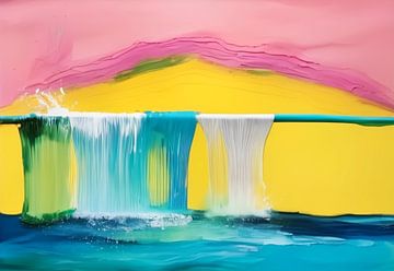 Abstract Water Fall - Dream J52 by Team W 32 Gallery