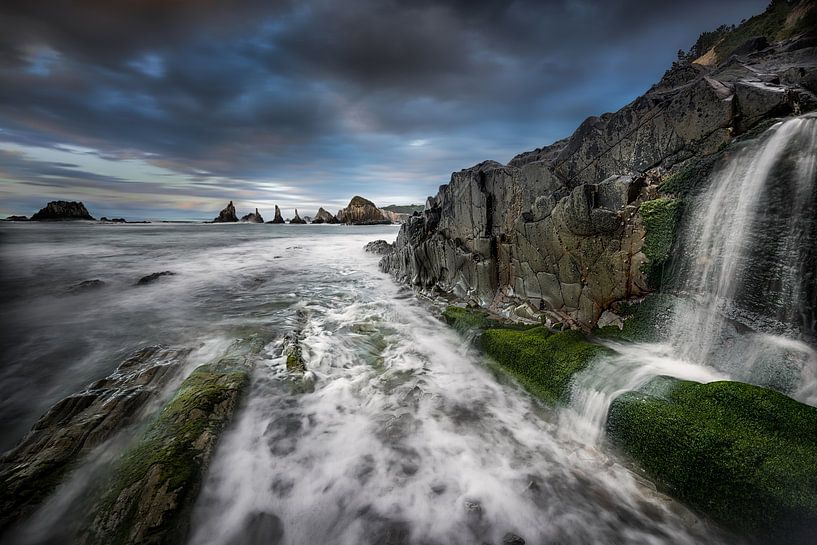 Landscape on the coast of Asturias in northern Spain. by Voss photography