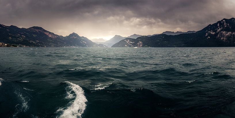 Storm over Lake Lucerne by Severin Pomsel