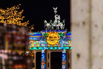 Brandenburger Tor Berlijn in een speciaal licht