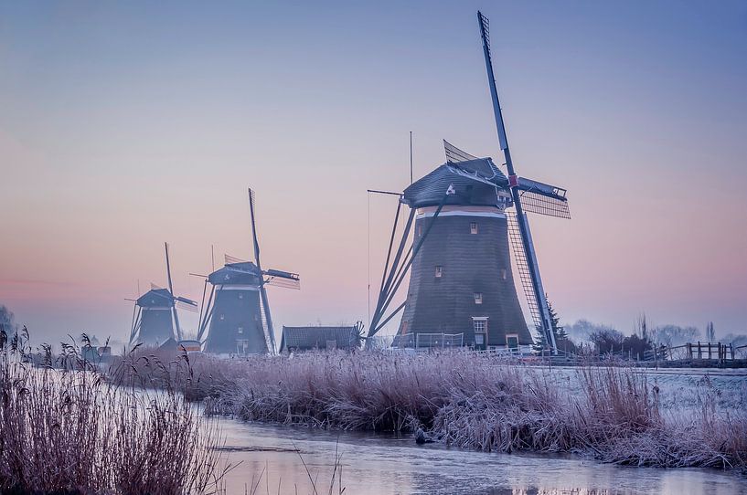 De Molendriegang van Leidschendam in Pasteltinten van Martijn van der Nat