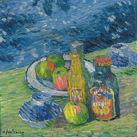 Stilleven met flessen en fruit, Alexej von Jawlensky van Oude Meesters Atelier