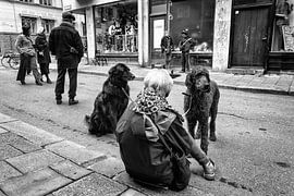 Street musicians in Stockholm by Arno Marx