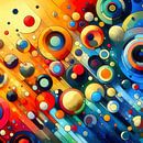 kleurrijke cirkels van Digital Art Nederland thumbnail