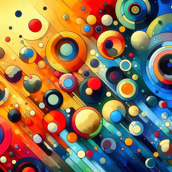 kleurrijke cirkels van Digital Art Nederland