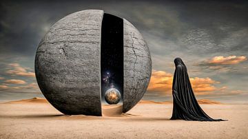 De poort naar de verborgen kosmos van Klaus Tesching - Art-AI