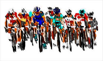 peloton wielrenners