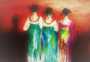 Geisha-Freunde.
