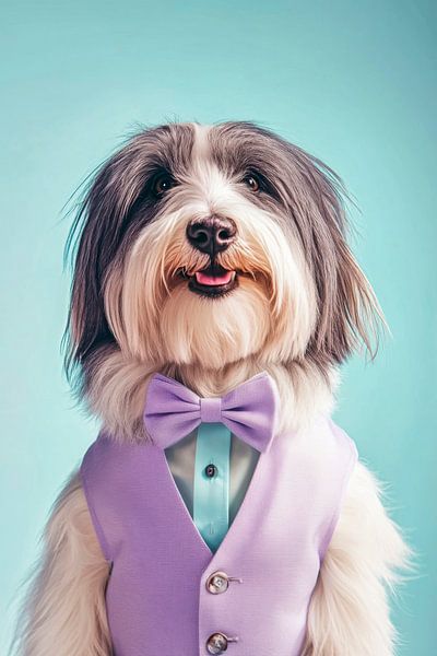 Bearded Collie by Poster Art Shop