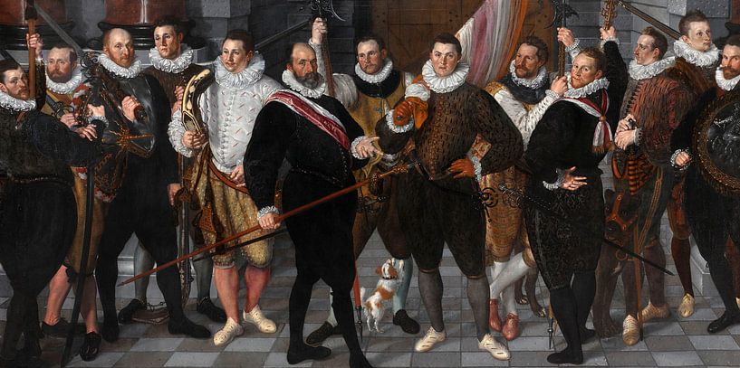 Le caporal Dirck Jacobsz Rosecrans et le lieutenant Pauw, Cornelis Ketel. par Des maîtres magistraux