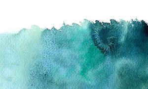 Da ist etwas im Wasser | Aquarellmalerei von WatercolorWall