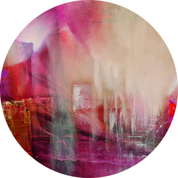 Doorzichtigheid: rood ontmoet magenta en roze van Annette Schmucker