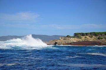 High waves hitting the coast by Frank's Awesome Travels