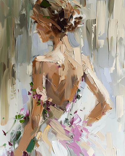 Modernes abstraktes Frauenporträt