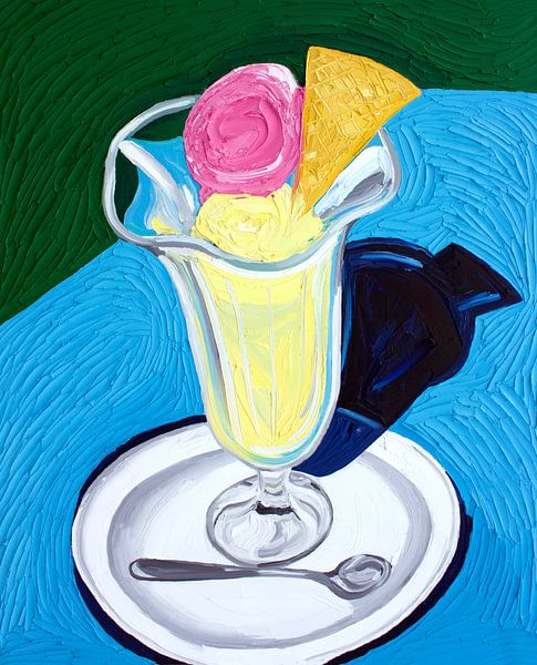 Himbeere und Vanilleeis von Alice Straker