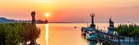 Panorama Sonnenaufgang in Konstanz am Bodensee