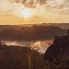 Morgenstimmung auf der Bastei von Sonja Tessen