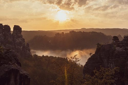 Ambiance matinale sur le Bastei
