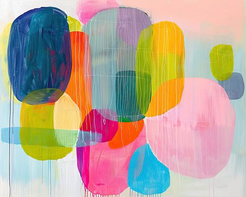 Œuvre d'art moderne abstraite