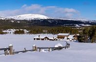 Winter landscape in Norway by Adelheid Smitt thumbnail