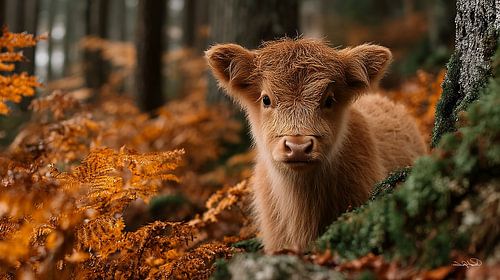 schotse hooglander / schotse hooglander kalfje