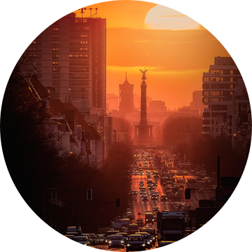 Berlijn: Zonsopgang achter de Overwinningszuil