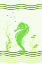 Seahorse - groen van Marion Tenbergen thumbnail