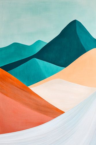 Abstract mountain landscape
