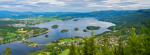 Panorama de Kongens Utsikt, Sundvollen, Norvège sur Henk Meijer Photography