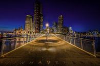 Rijnhavenbrug tijdens het blauwe uurtje. van Leon Okkenburg thumbnail