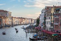 Canal Grande in Venice with gondolas and characteristic buildings