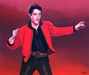 Elvis Presley Gemälde von Paul Meijering