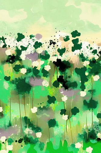 Abstract bloemenweide