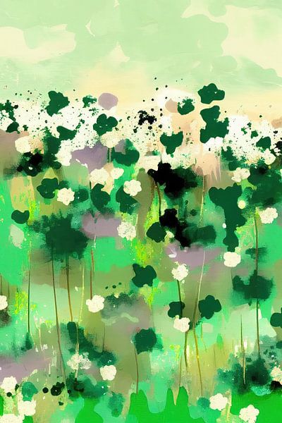 Prairie de fleurs abstraites par Bert Nijholt