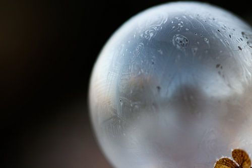 Magische bevroren zeepbel