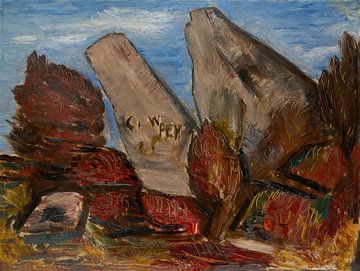 Mâchoires de foulon, Dogtown Common, Cape Ann (1934) par Marsden Hartley sur Peter Balan