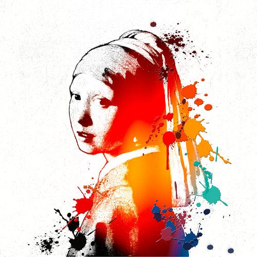 Girl with a Pearl Earring  - Johannes Vermeer by Lia Morcus