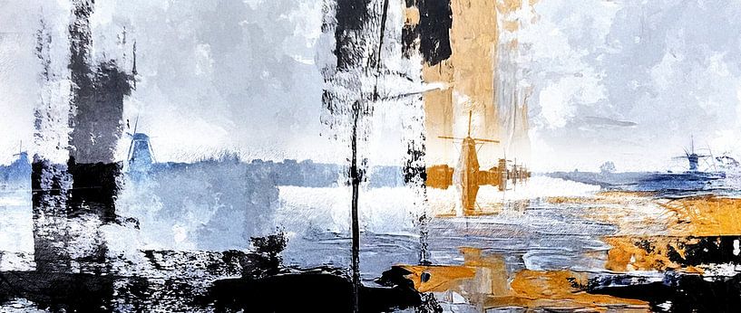 Mixed Art - Kinderdijk by STUDIO VAN DE VEN & CO