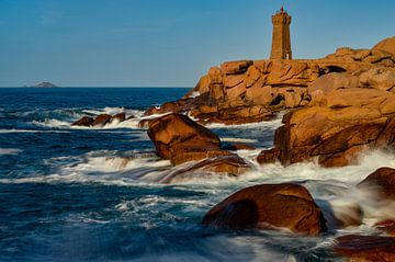 Ploumanac'h Mean Ruz Lighthouse Bretagne pink granite