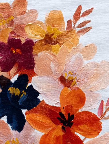 Bloemen Close-up in Warme Tinten