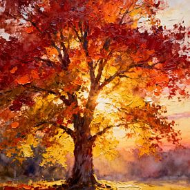Autumn fire by Kristin M