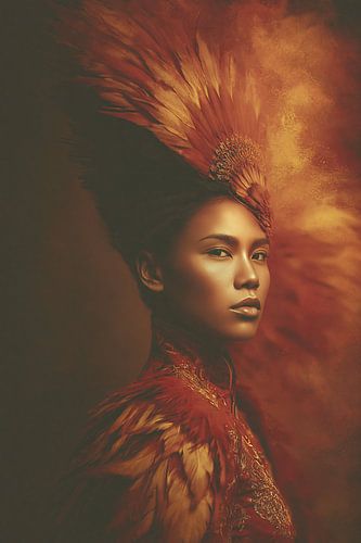 Red Feather Elegance