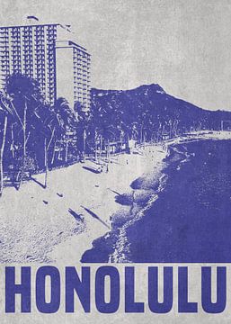 De horizon van Honolulu van DEN Vector